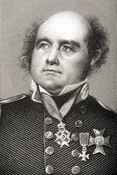 Sir John Franklin (1786-1847) graviert von D.J. Pound nach einem Foto, aus 
